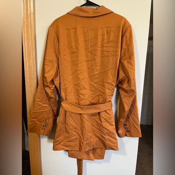 Eloquii double breasted blazer with tie - Picture 2 of 5